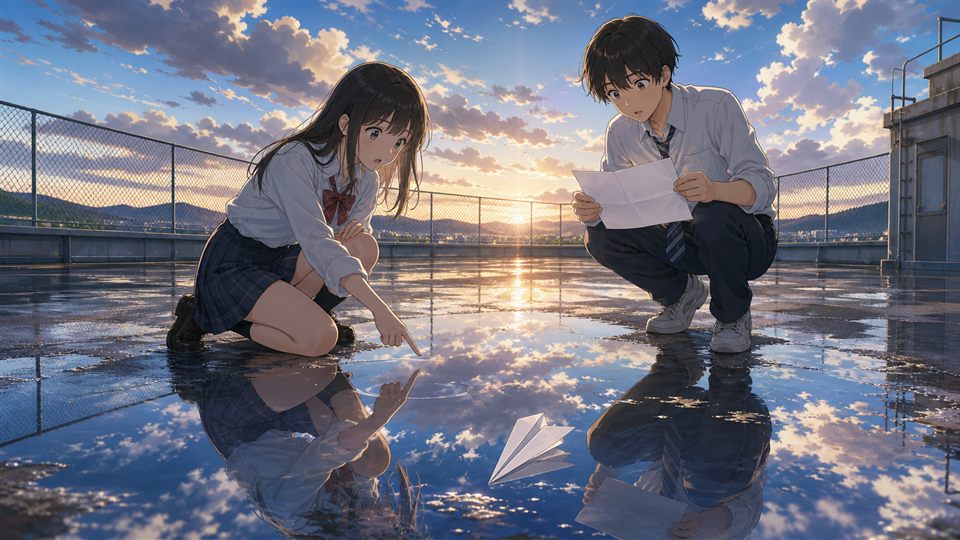 The Rooftop After the Rain illustration